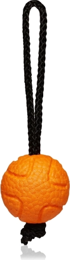 Explorer Dog AirBall con cuerda – pelota naranja para perros 6,5 cm