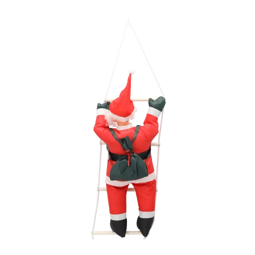 Llamativo motivo 3D “Santa trepando”