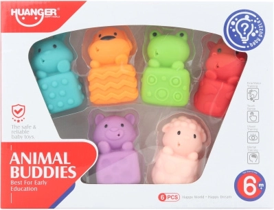 Animalitos para el agua – set de juguetes de goma para la bañera (6 uds)
