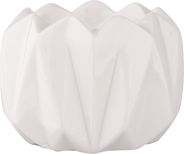 Candelero de porcelana blanco 7 × 7 × 5 cm