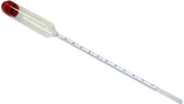 Saccharímetro 0–20 % para mosto fermentado