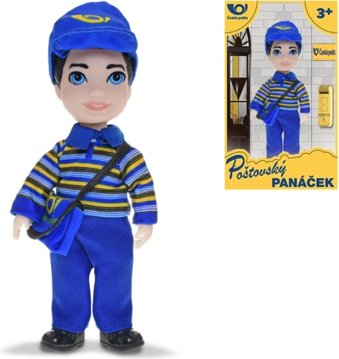 Muñeco cartero – figura de repartidor de Correos Checos de 17 cm