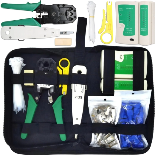 Kit de herramientas de red con comprobador de cables BS-468