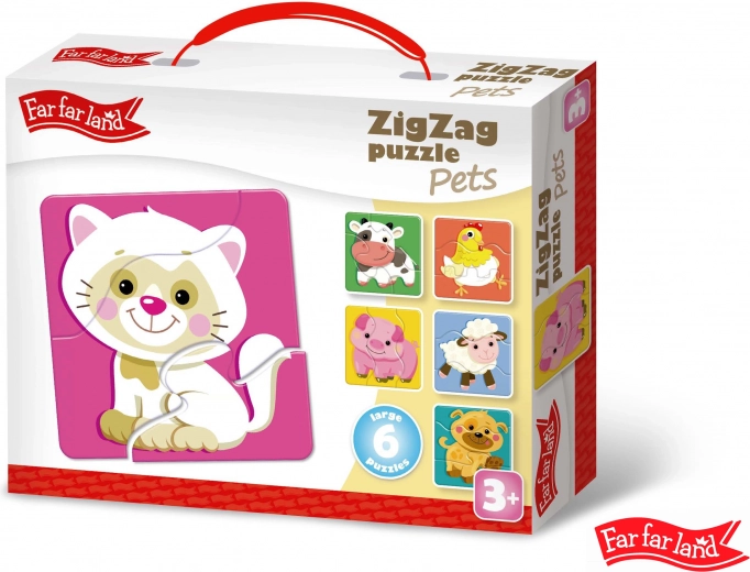 Puzzle ZigZag Mascotas Far Far Land