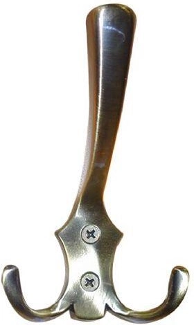 Percha Romana I, níquel mate, 77 × 130 mm