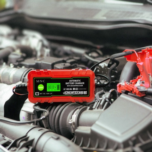 Cargador automático de baterías de automóvil de 6 V/12 V, 2 A/4 A
