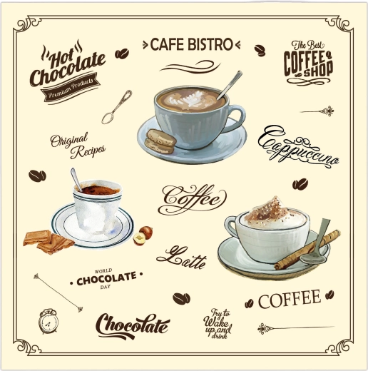Servilletas de 3 capas Café Bistro 33 × 33 cm