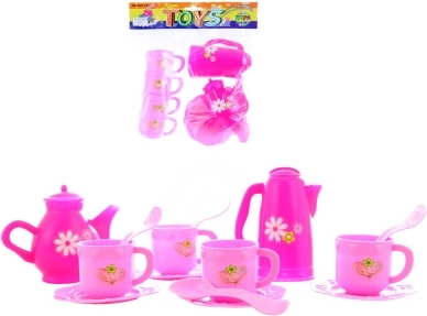 Juego de té rosa para niños