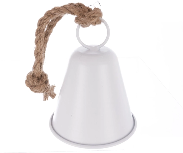 Campana metálica colgante blanca