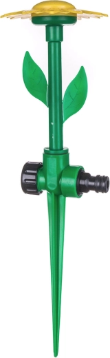 Aspersor de jardín con forma de flor 35 cm, verde