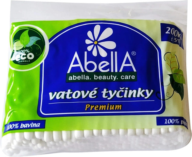 Bastoncillos de algodón de papel de caña de azúcar PREMIUM, 200 uds