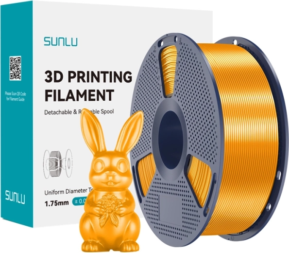 Filamento Sunlu PLA+ silk latón