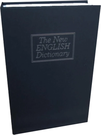 Caja fuerte en un libro – negro, 240 × 155 × 55 mm