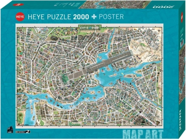 Puzzle HEYE 2000 piezas – ciudad de la música