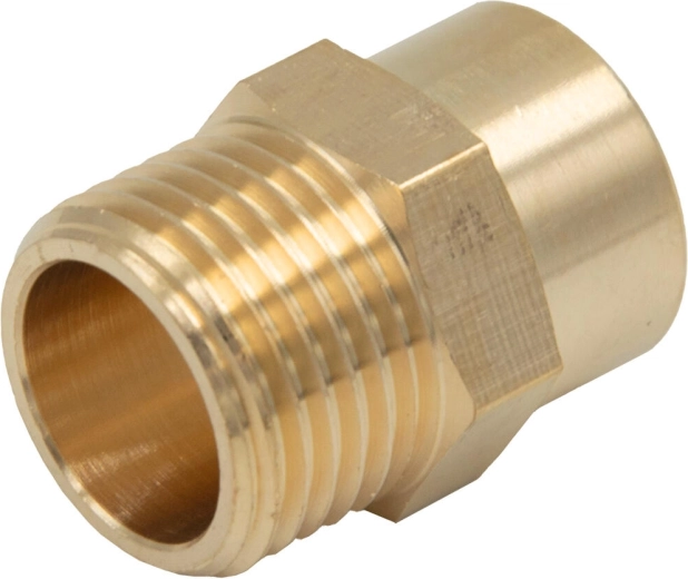 Reducción rosca exterior 1/2" × rosca interior 3/8" para aire acondicionado y ventilación