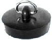 Tapón para fregadero italiano de 51 mm, negro