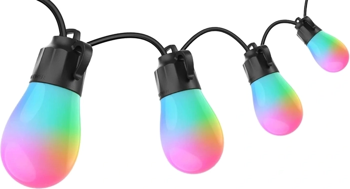 Guirnalda luminosa inteligente para exteriores NEEWER NR01 RGBW de 30 m