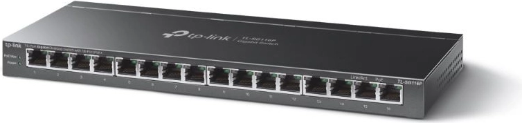 Switch PoE+ no gestionado 16× Gigabit