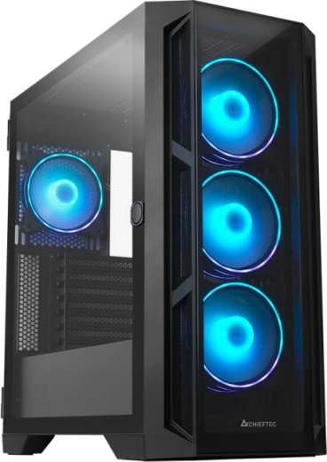 Caja de ordenador CHIEFTEC APEX E-ATX con cristal templado y 4× ventiladores ARGB