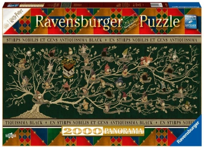 Puzzle panorámico de árbol genealógico de Harry Potter 2000 piezas Ravensburger