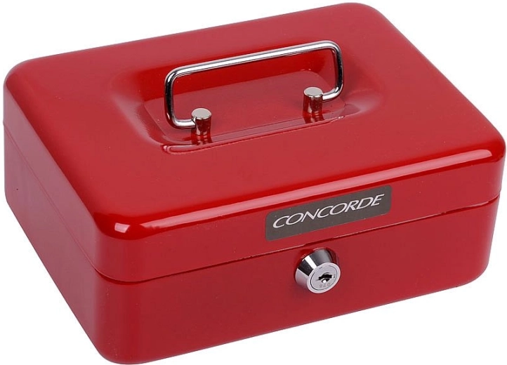 Caja de caudales metálica Concorde 22 roja