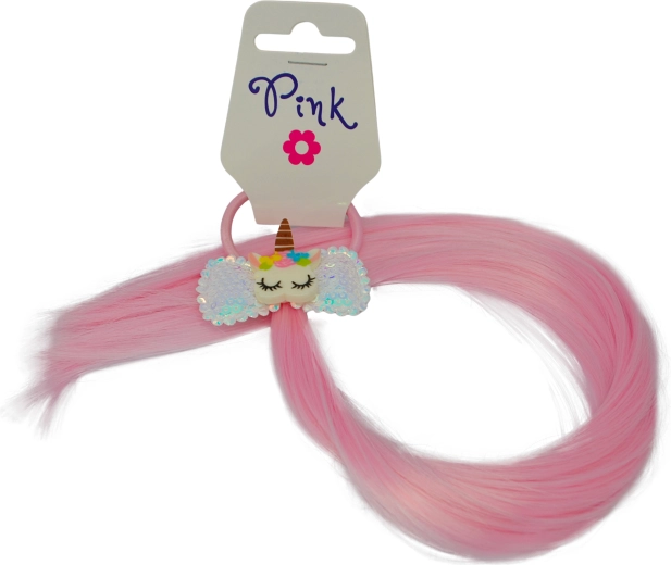 Pinza para el pelo con extensión trenzada Unicornio