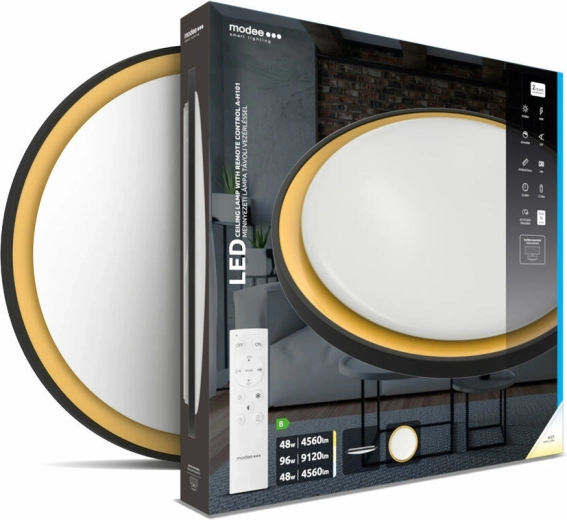 Lámpara LED de techo Modee Smart Lighting A‑H101, regulable, 3CCT, Ø540 mm, control remoto