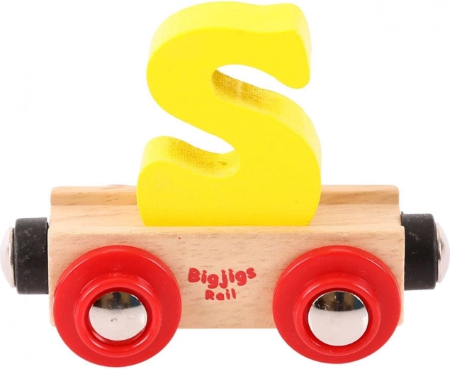 Bigjigs Rail vagón de madera – letra S