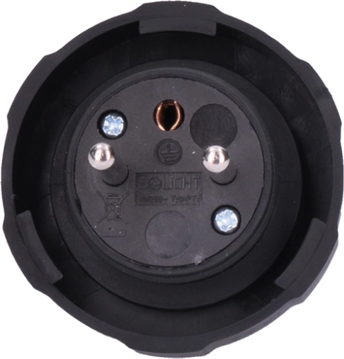 Conexión de bayoneta con la toma Solight P79