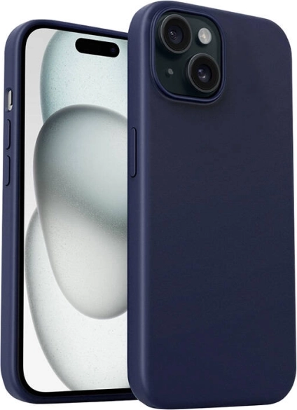 Funda protectora Aukey para iPhone 15 Plus azul oscuro