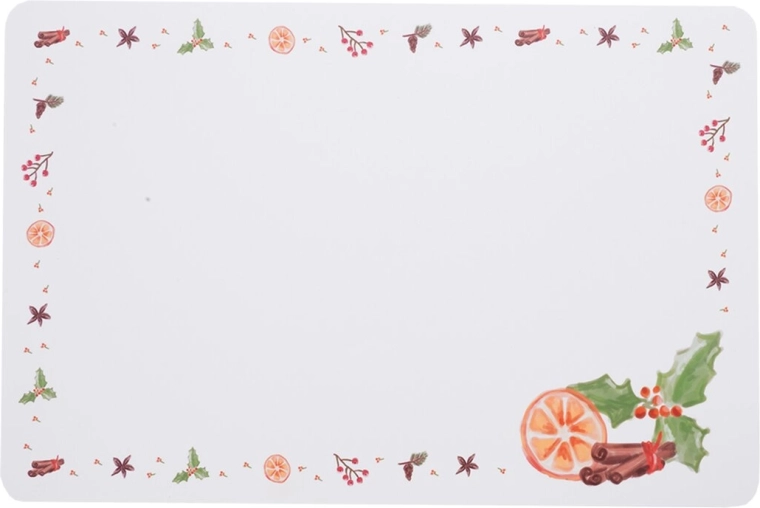 Mantel individual de polipropileno aroma de Navidad 43 × 28 cm - 1 pieza