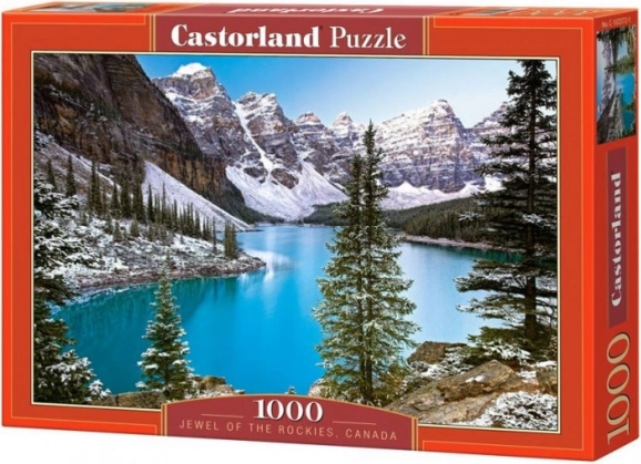 Puzzle de 1000 piezas lago en las Rocky Mountains CASTORLAND 68 × 47 cm