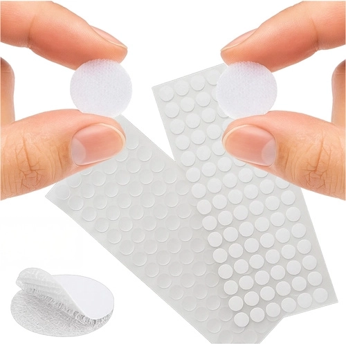 Cierre de velcro autoadhesivo blanco Ruhhy 18 mm 500 uds