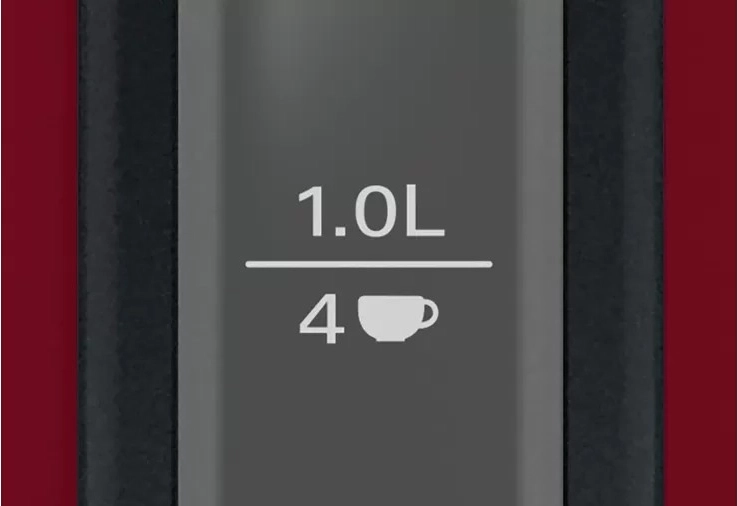 Indicador de una taza para ahorrar tiempo y energía