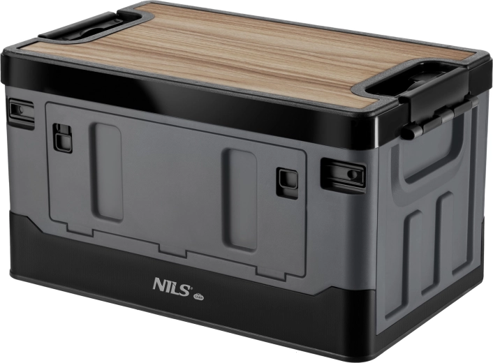Caja plegable NILS Camp 2 en 1 con tapa y tablero de MDF 38 l