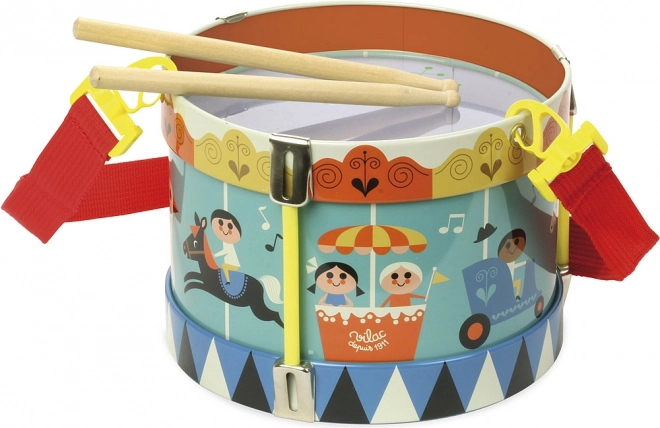 Tambor metálico para niños