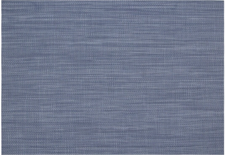 Mantel individual de PVC y poliéster 45 × 30 cm azul