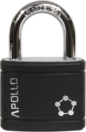 Candado APOLLO 40 mm, negro, 3 llaves