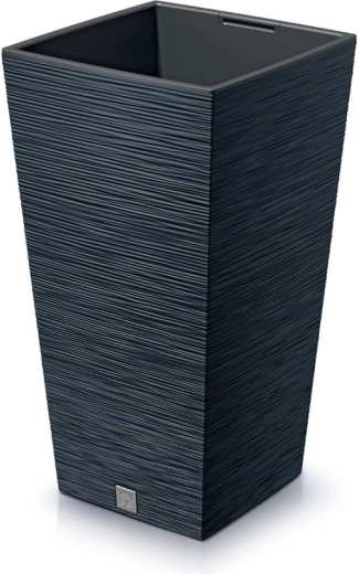 Macetero alto Furu Square 39,5 cm antracita