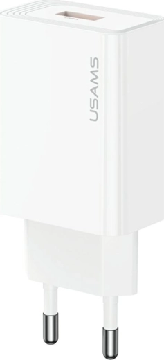 Cargador de pared Usams T69 18 W USB-A blanco
