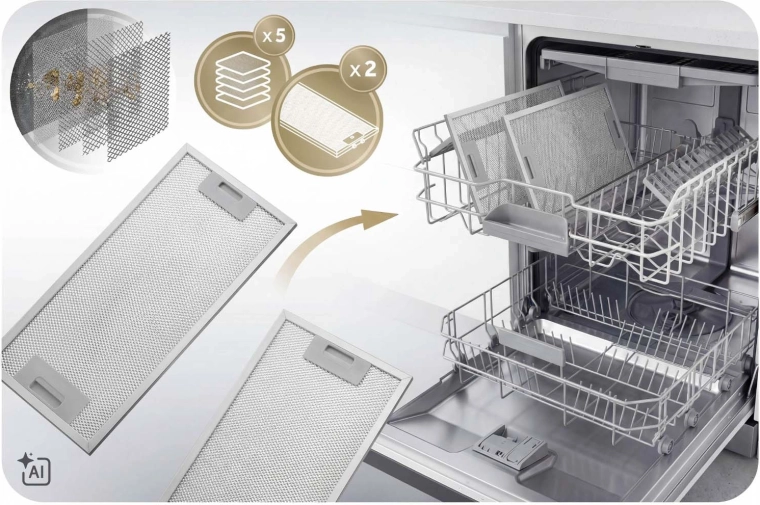 Mantenimiento fácil: filtros aptos para lavavajillas
