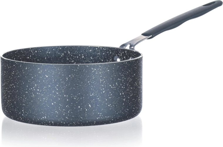 Mini cazo Granite grey de 14 cm con revestimiento antiadherente
