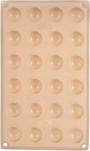 Molde de silicona para bombones y chocolates, beige, 30 × 17,5 × 1,5 cm