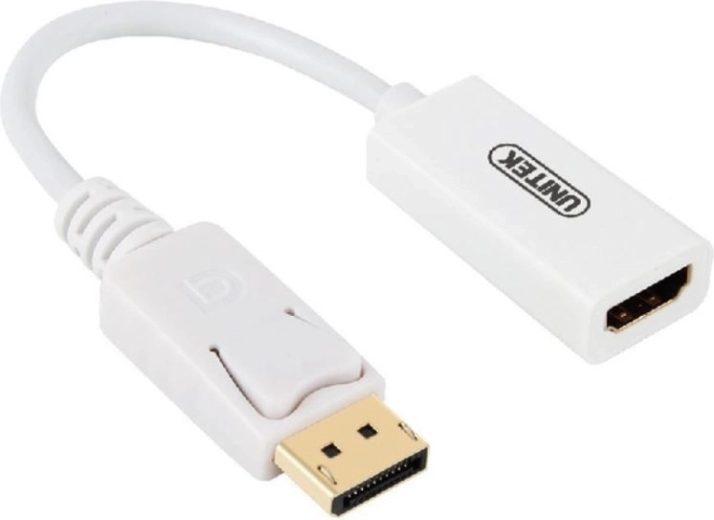 UNITEK adaptador DisplayPort a HDMI 4K, blanco