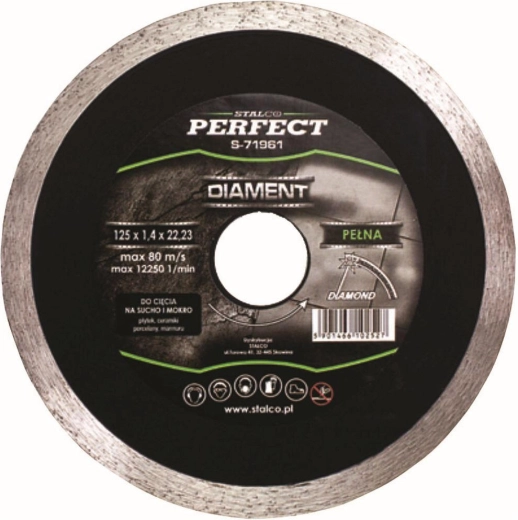 Disco diamantado 115 mm de borde continuo STALCO