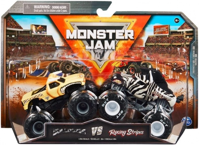 Monster Jam modelos metálicos de monster trucks 1:64 – set de 2 coches