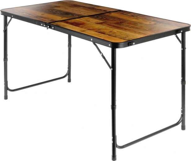 Tablero resistente con acabado efecto madera y marco de aluminio