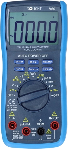 Solight multímetro digital profesional True-RMS