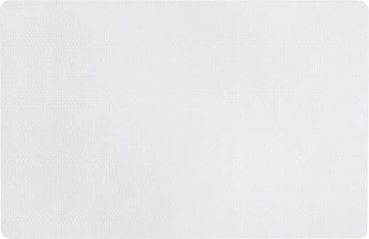 Mantel individual de plástico blanco 44 × 28,5 cm