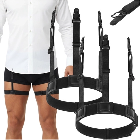 Ruhhy tirantes para camisa de hombre para mantenerla dentro del pantalón, negros